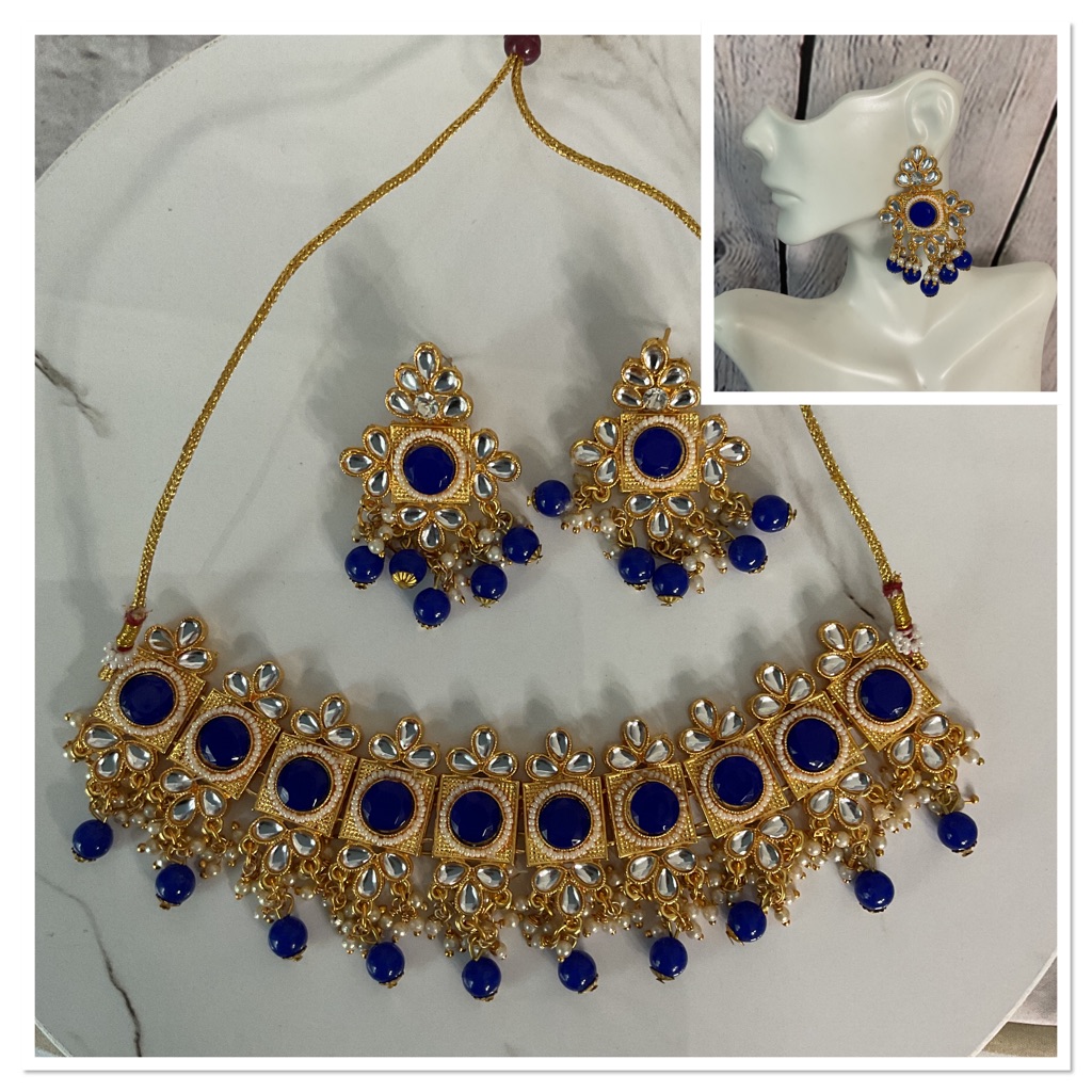 Indian Bridal Necklace & Earrings Set